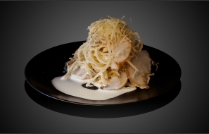 Спагетти с грибами и курицей Спагетти с грибами и курицей
