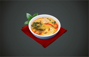 Суп том ям с курицей и грибами Суп том ям с курицей и грибами